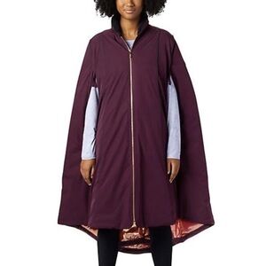 Columbia Women's Disney Frozen 2 Anna Down Cape Small Purple Dahlia